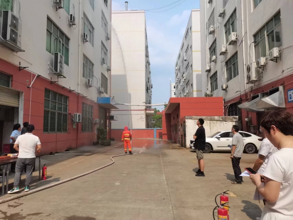 2022esb世博网联合园区消防演习，在安全中生产，在快乐工作中分享